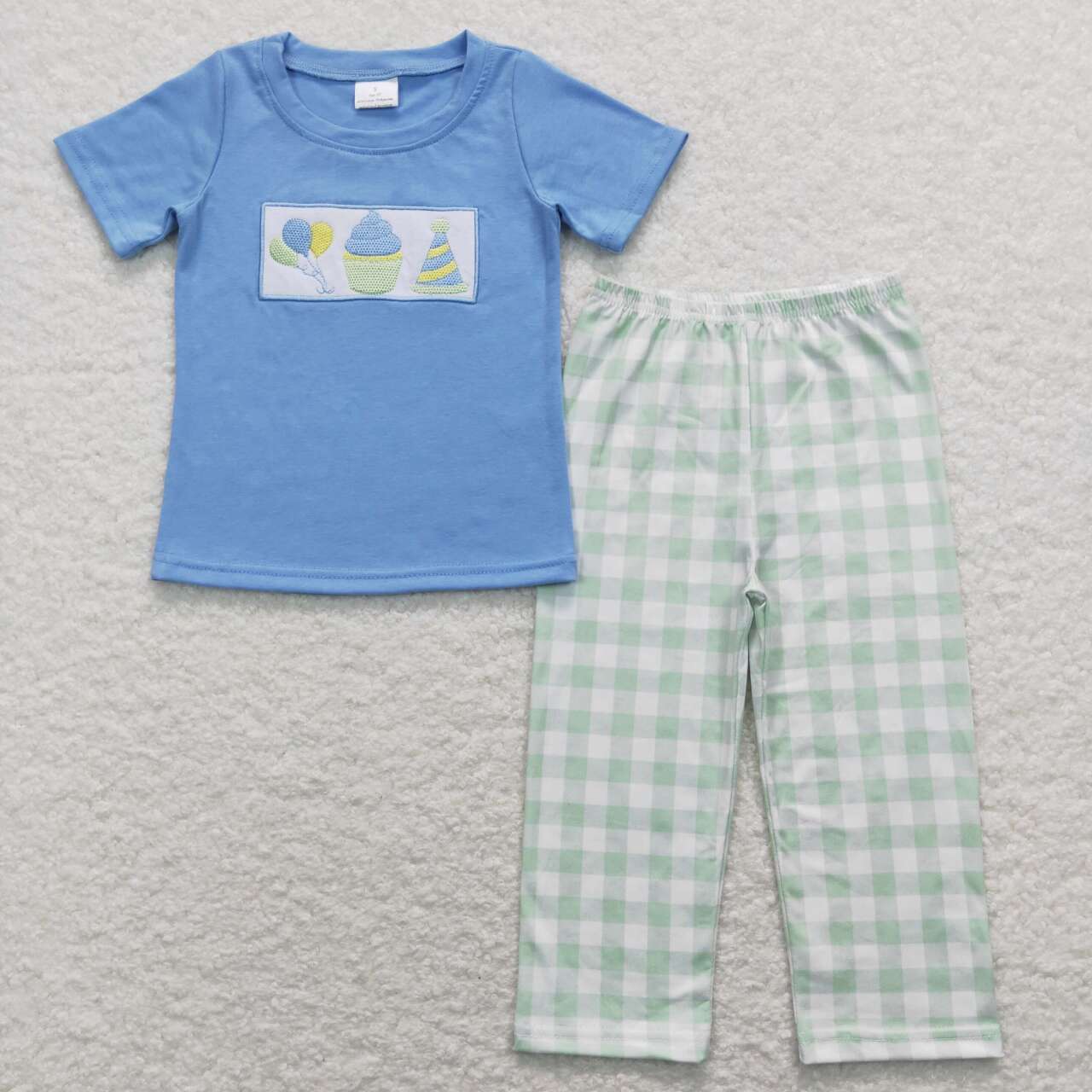boy Happy Birthday cake clothes set