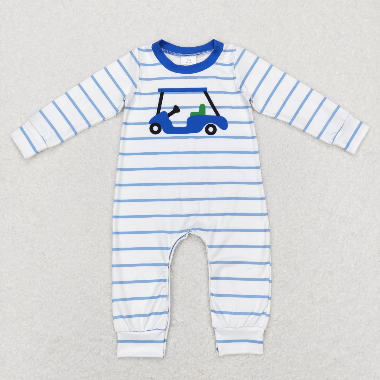 Infant baby boy long sleeve golf ballgame romper
