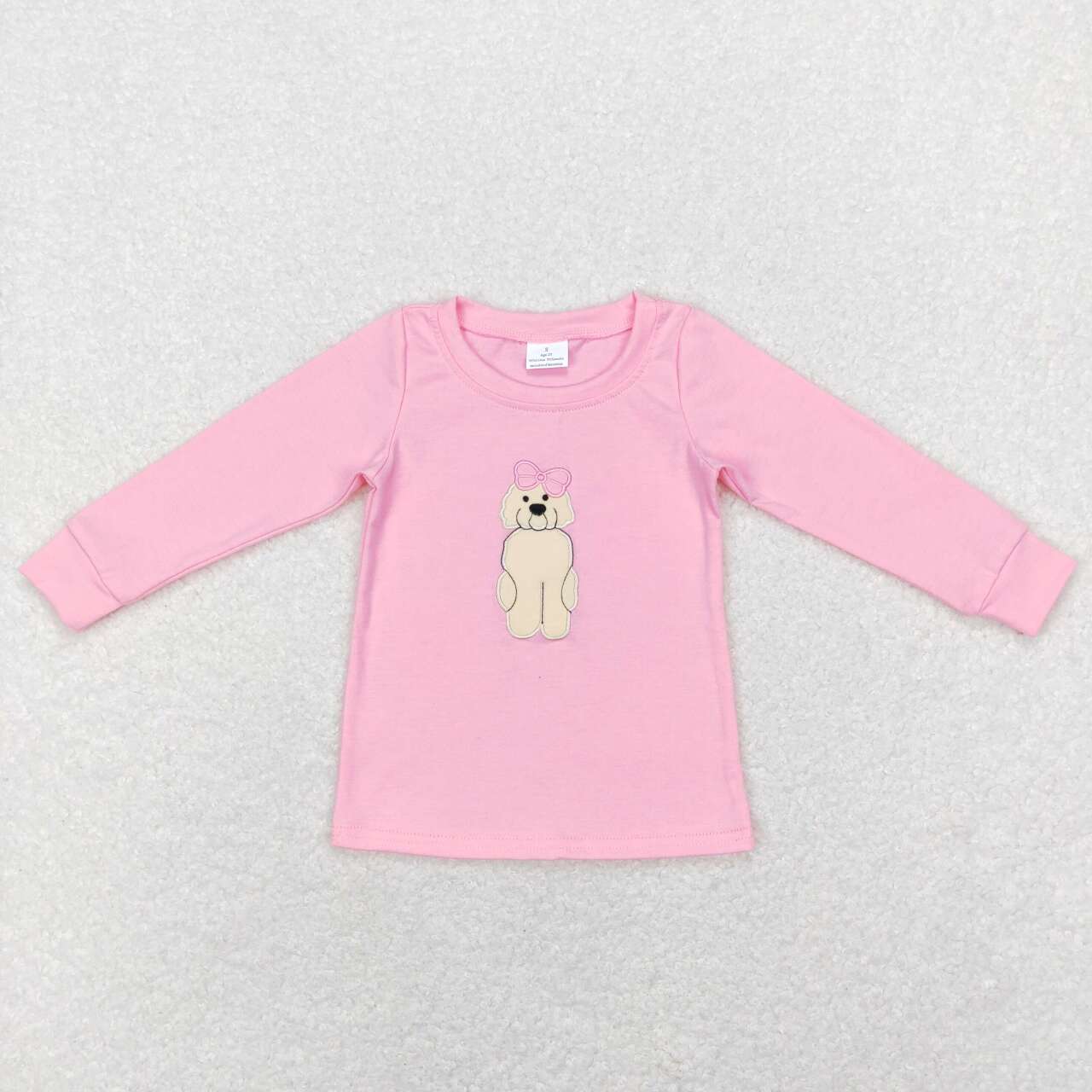 baby girls long sleeve cute puppy dog t-shirt top