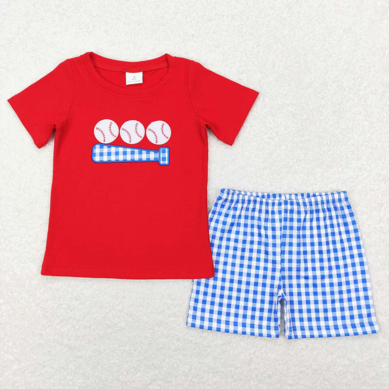 baby boy short sleeve baseball game day outfit