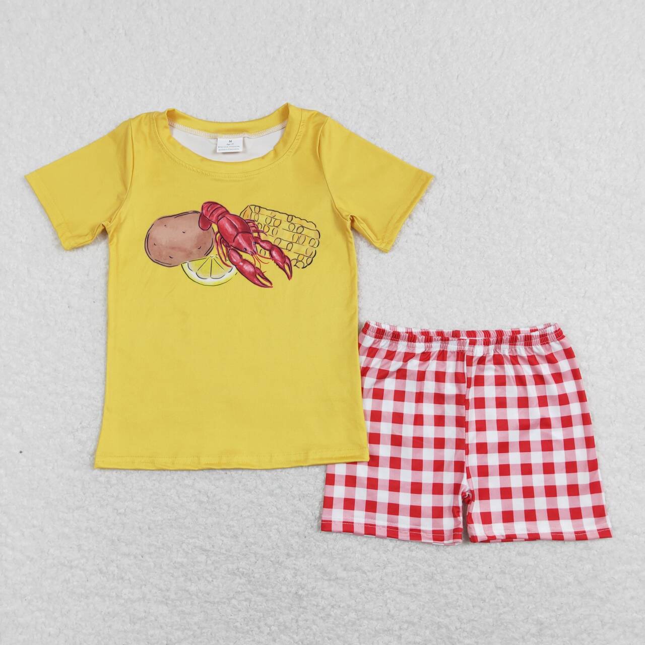 crawfish corn potato baby boy outfit preorder