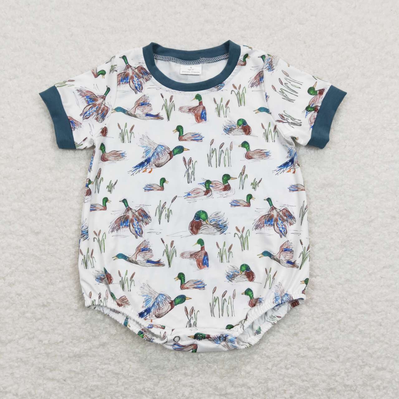 boy mallard duck romper sr0894