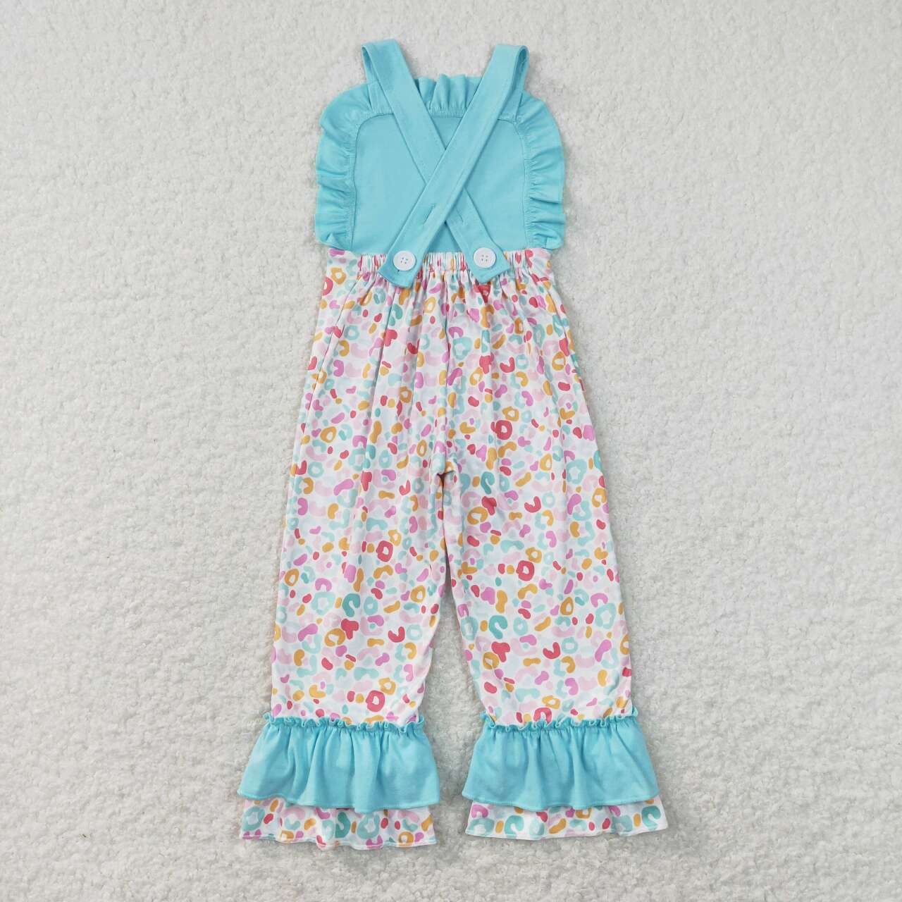 rainbow cheetah boutique jumpsuit