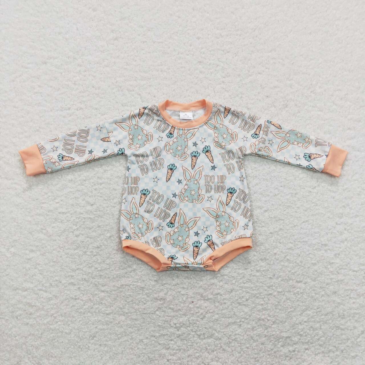 Too hip to hop easter bunny romper