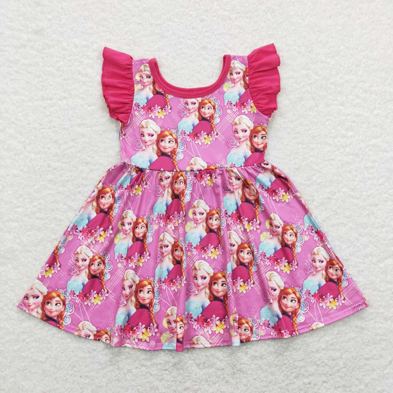 baby girls cartoon princess dress