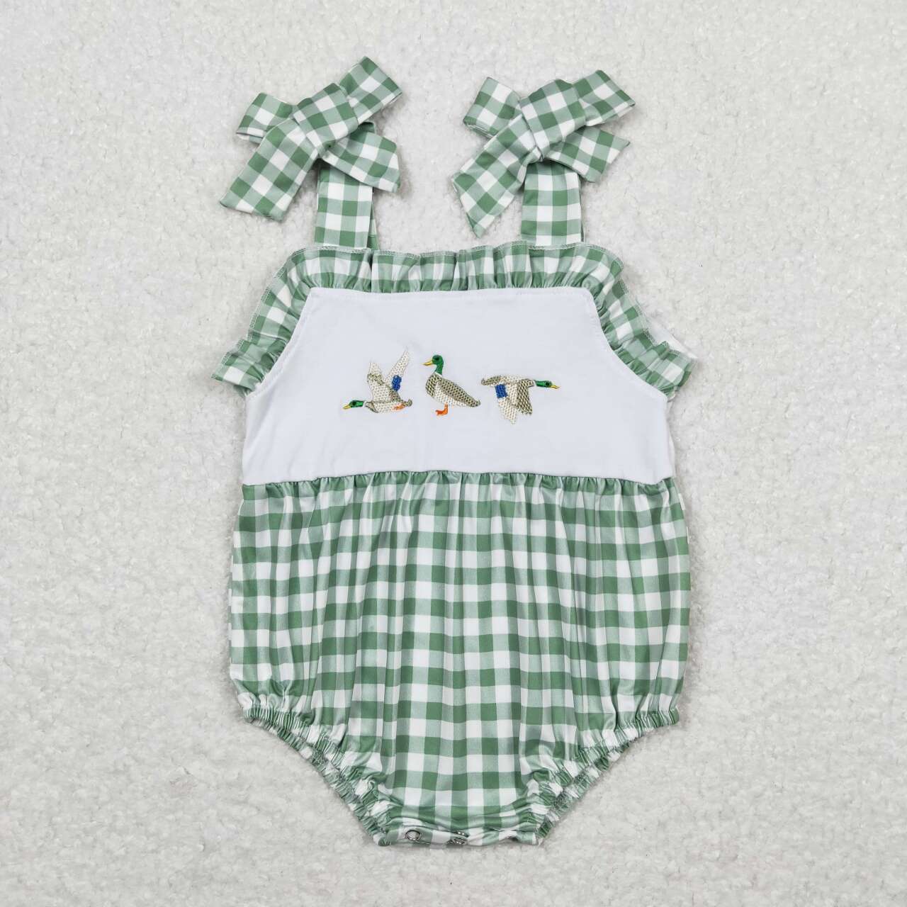 USA SHOP toddle girls mallard duck stripes romper