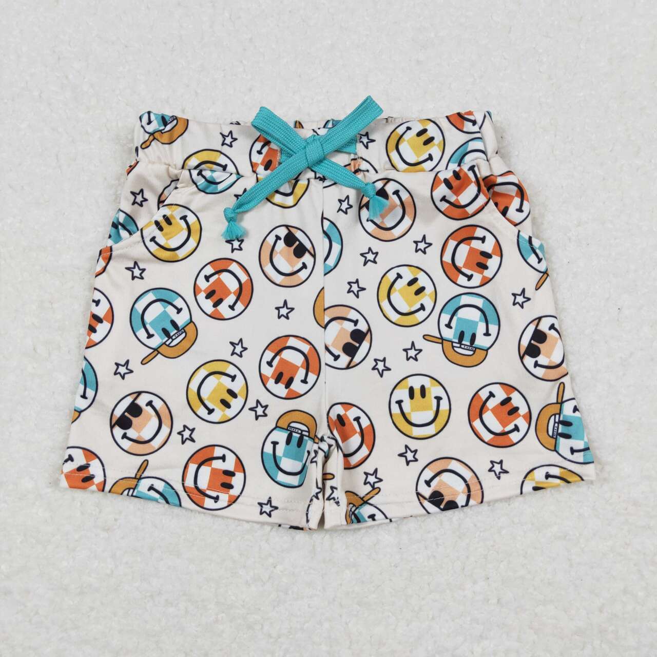 baby boy smile face summer shorts
