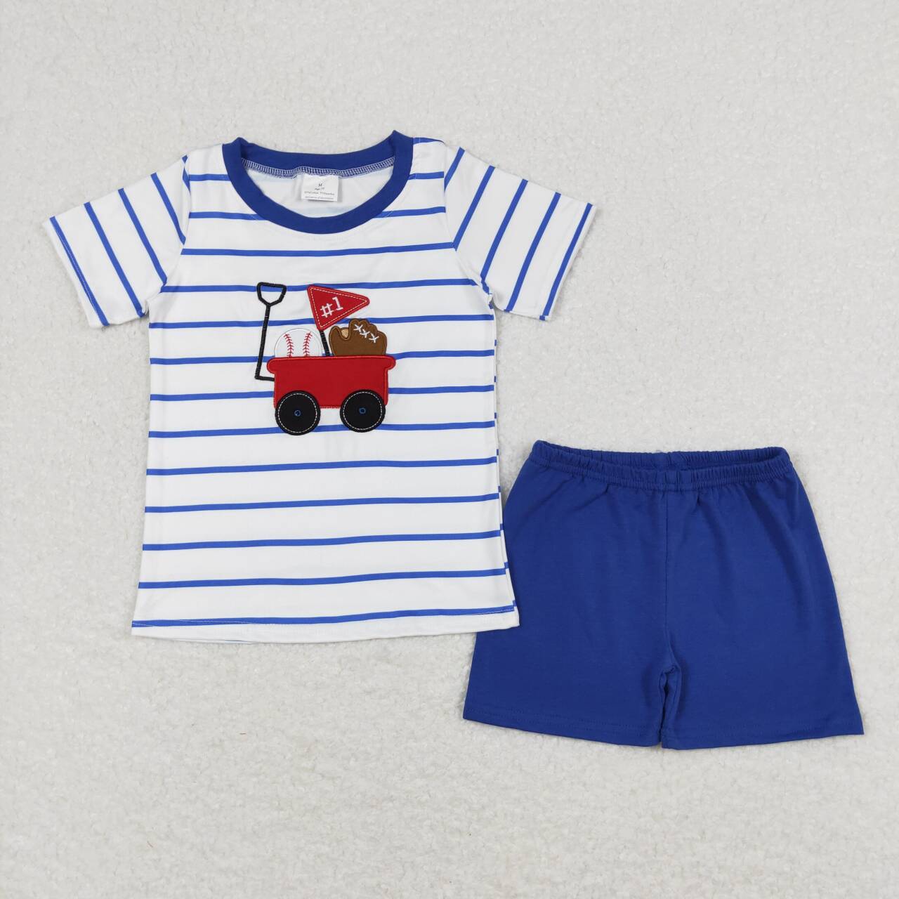 baby boy embroidery baseball game day outfit