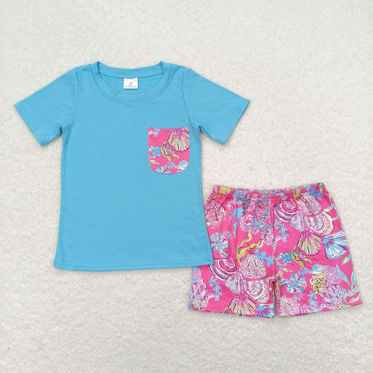 toddle baby boy summer blue floral outfit