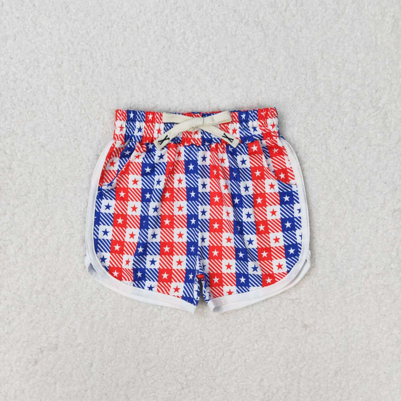 toddle baby girls july 4th patriotic shorts