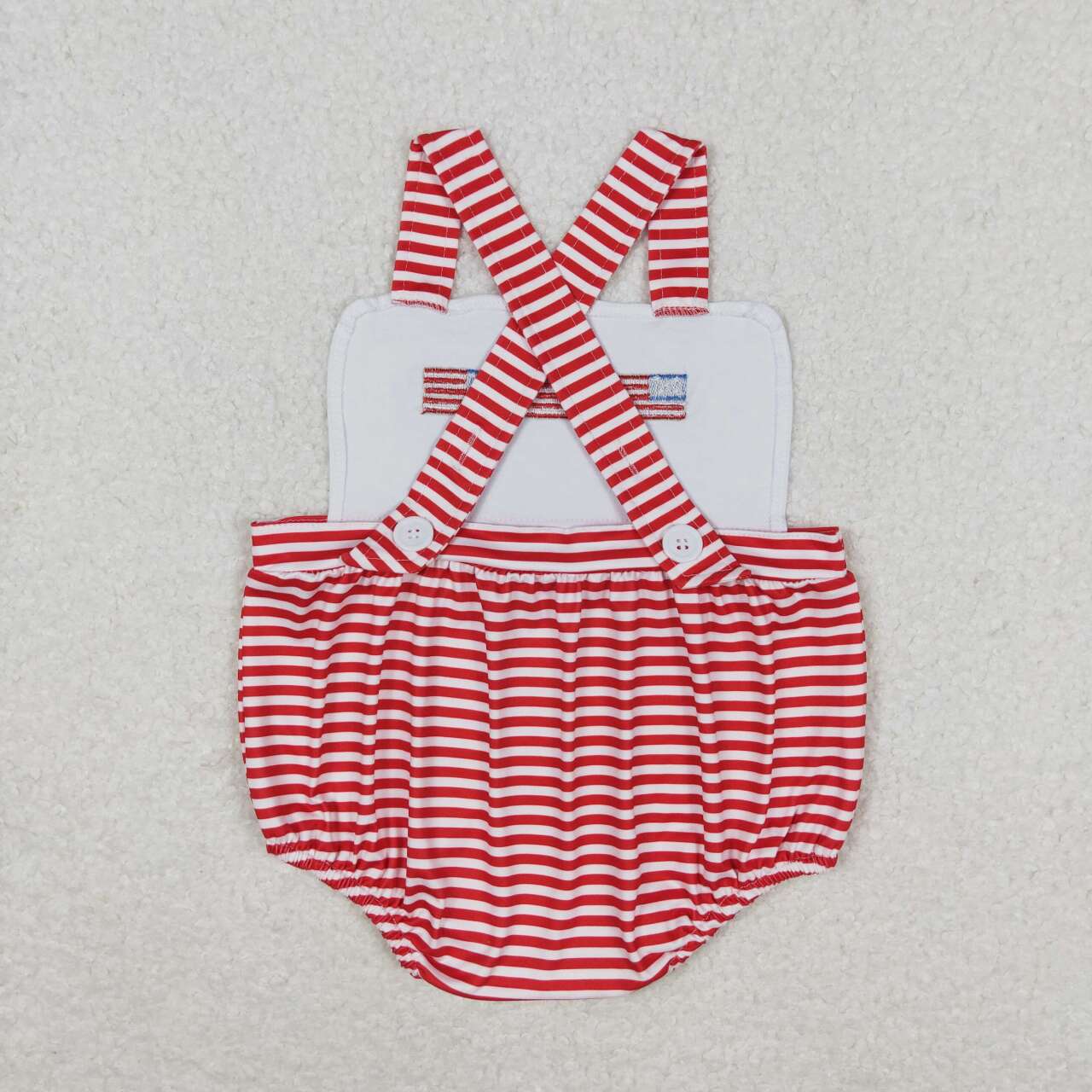 toddle boy embroidery American flag romper