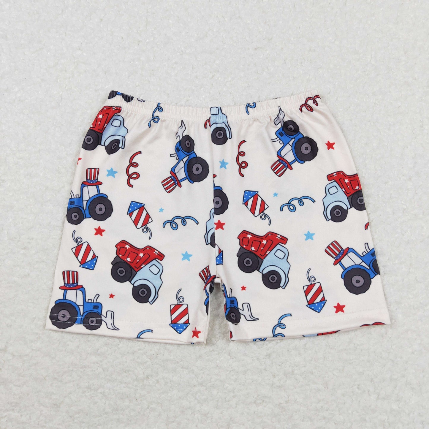 baby boy july 4th truck summer shorts