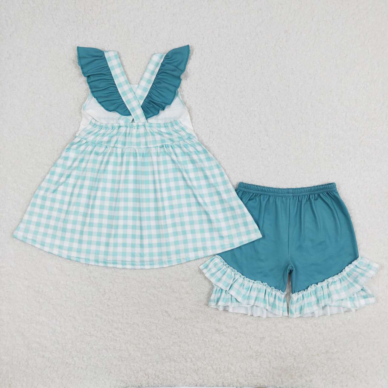 baby girls lineman print 2pcs summer outfit
