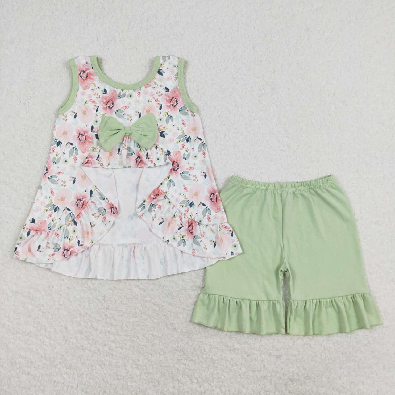 I love dad fathers day girls floral outfit