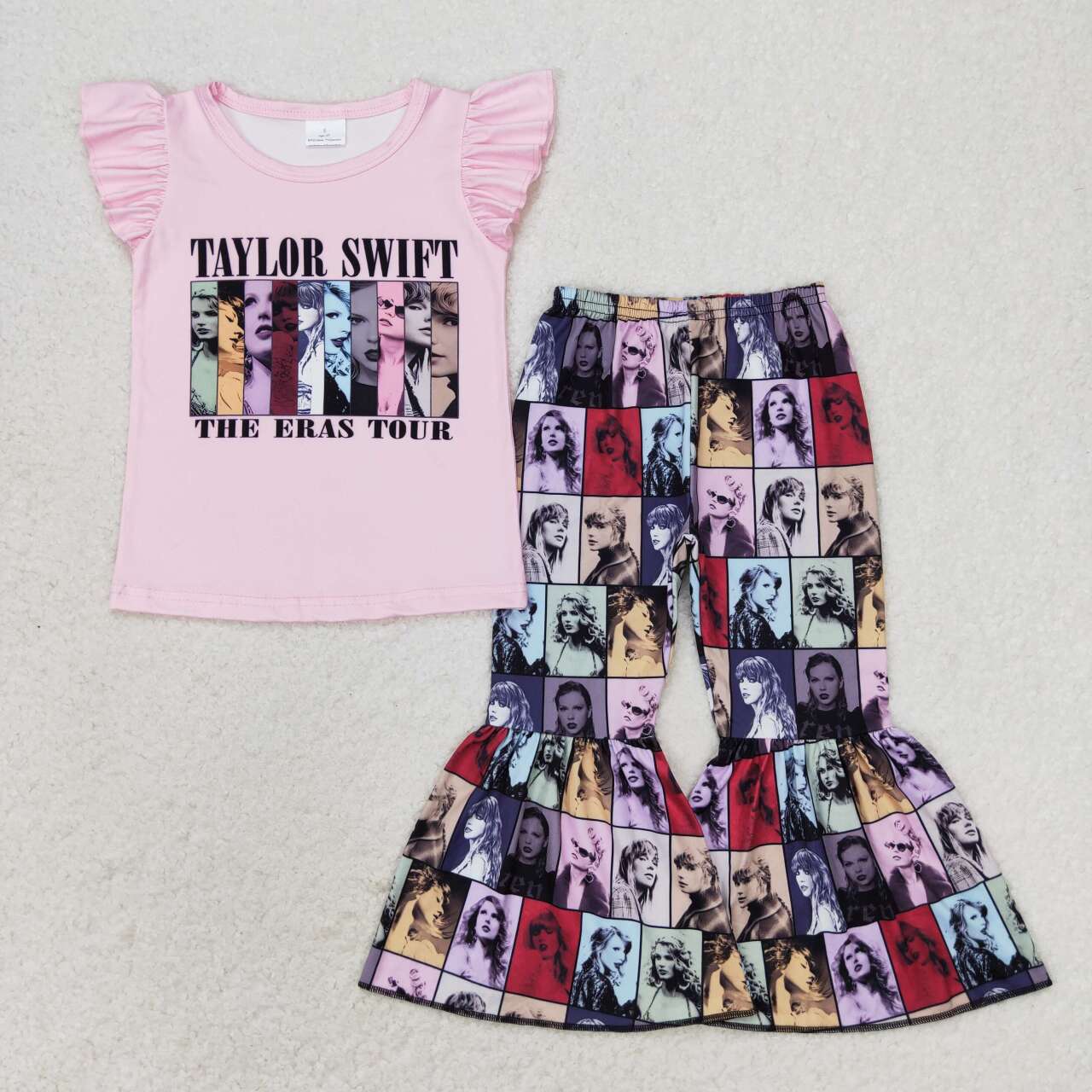 country music singer shirt matching bell bottoms clothing set