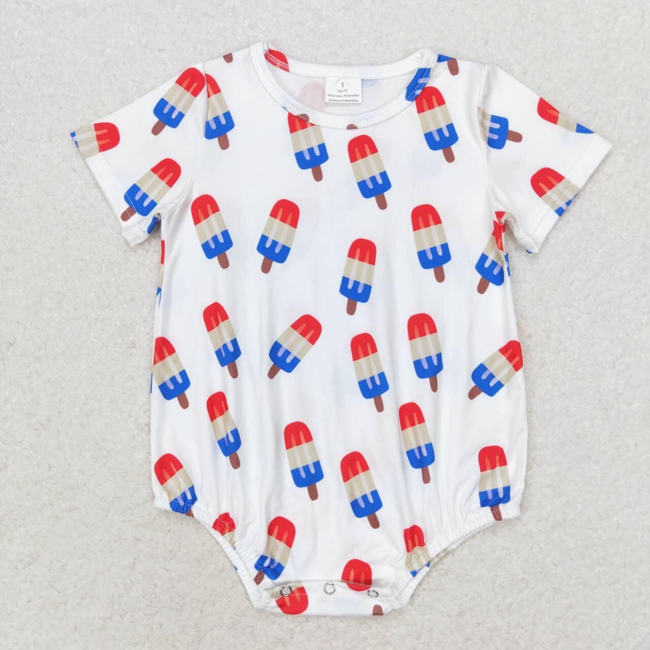 baby july 4th popsicle romper