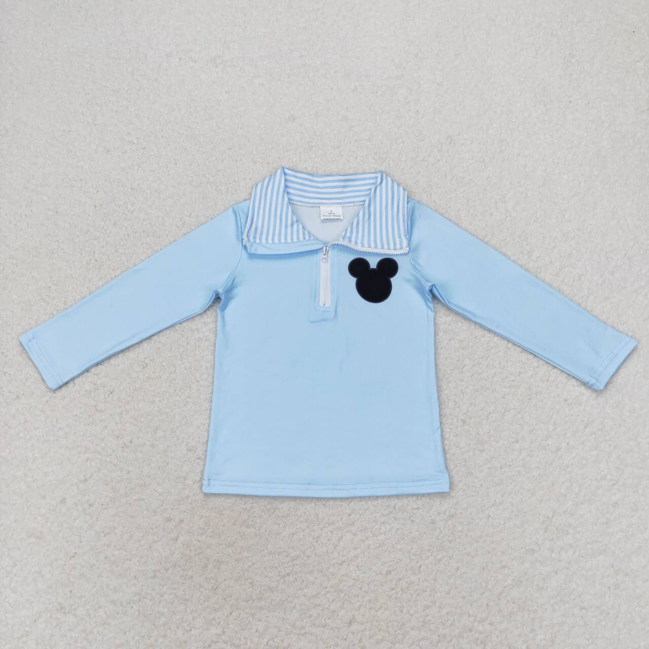 baby boy long sleeve cartoon blue pullover