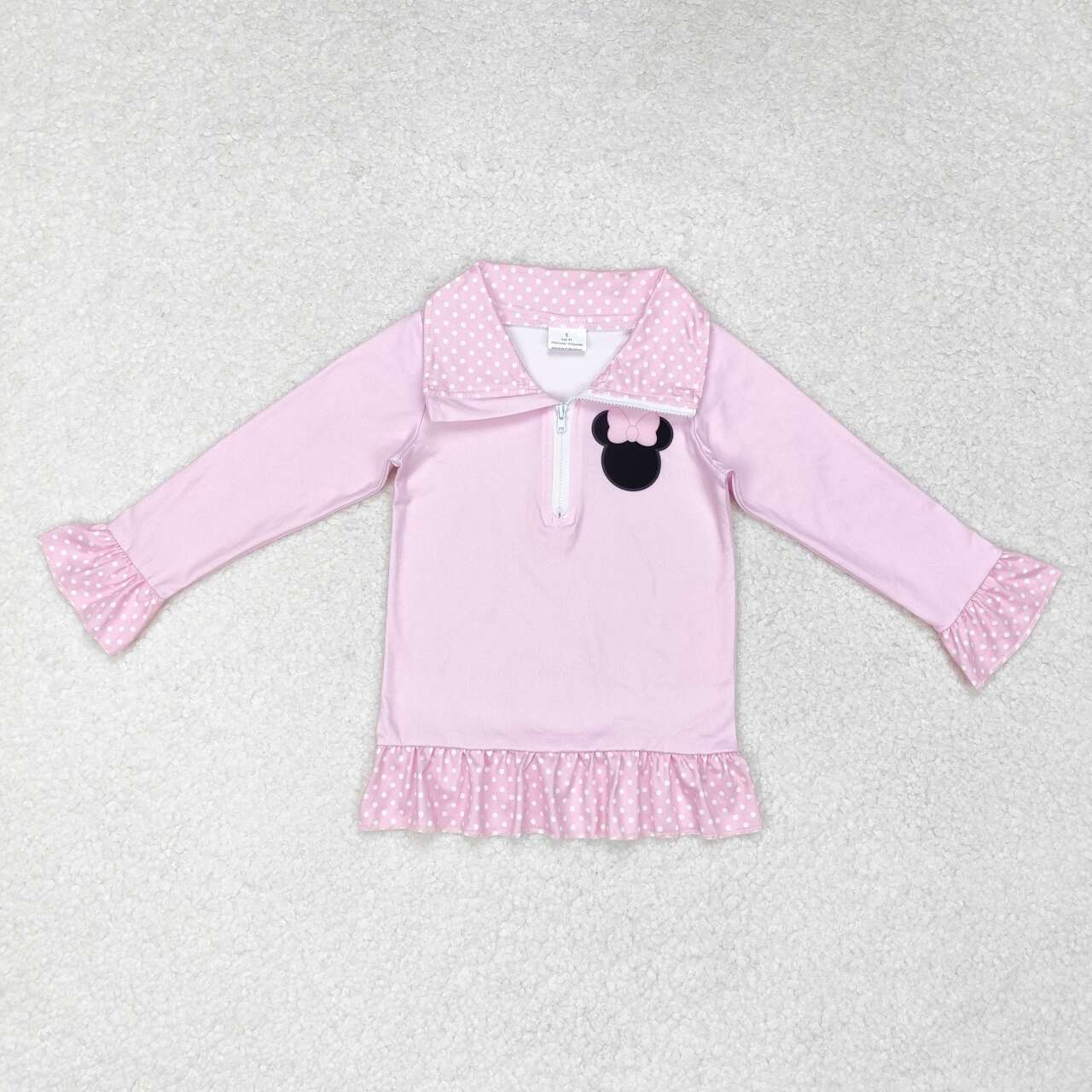 baby girl long sleeve cartoon blue pullover