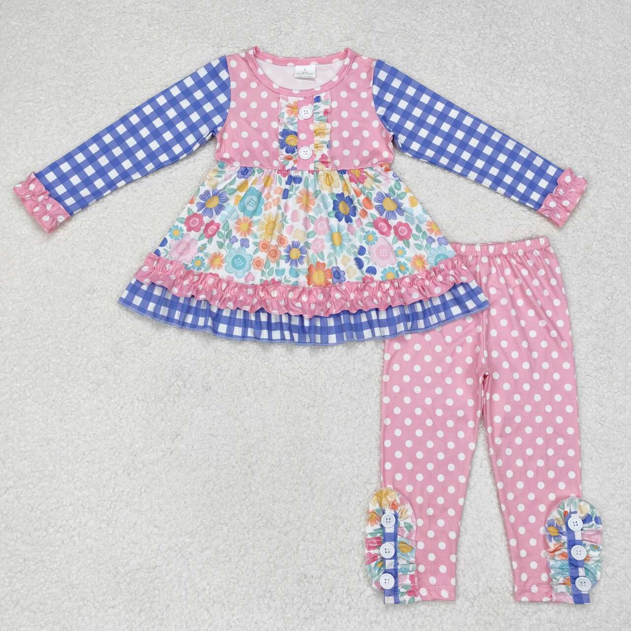 Autumn and Spring Arrival Baby Kids Girls Long Sleeves Floral Top