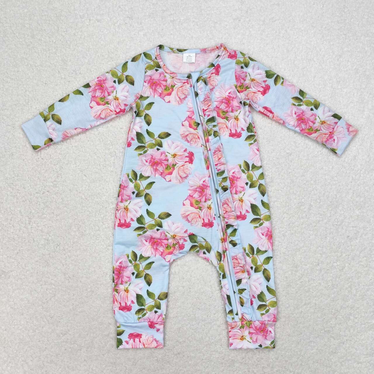 wholesale girls flower bamboo romper