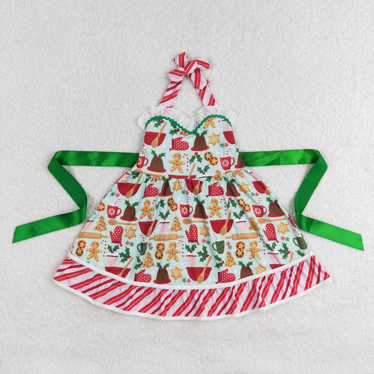 infant baby girls christmas gingerbread dess