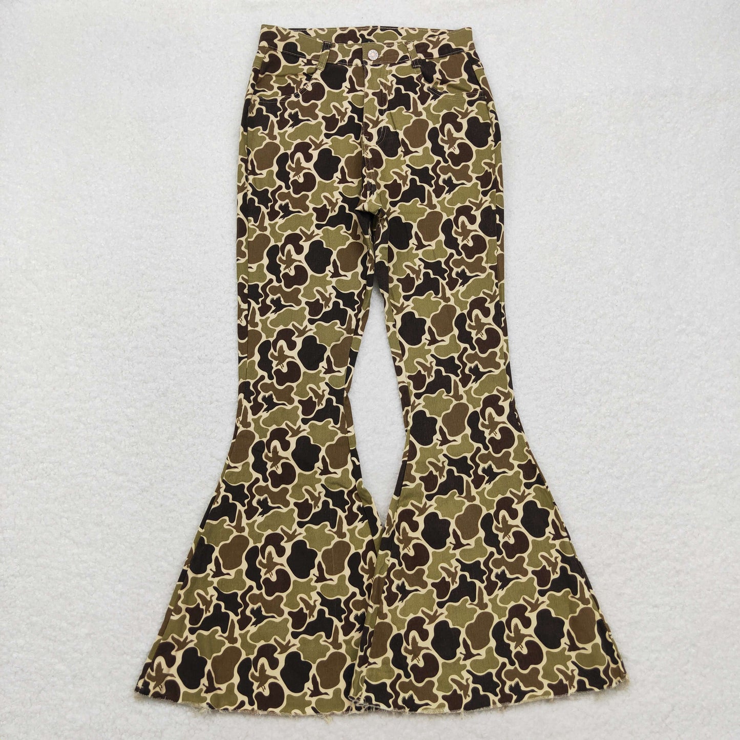 USA SHOP Adult women mallard duck camo jeans bell bottoms