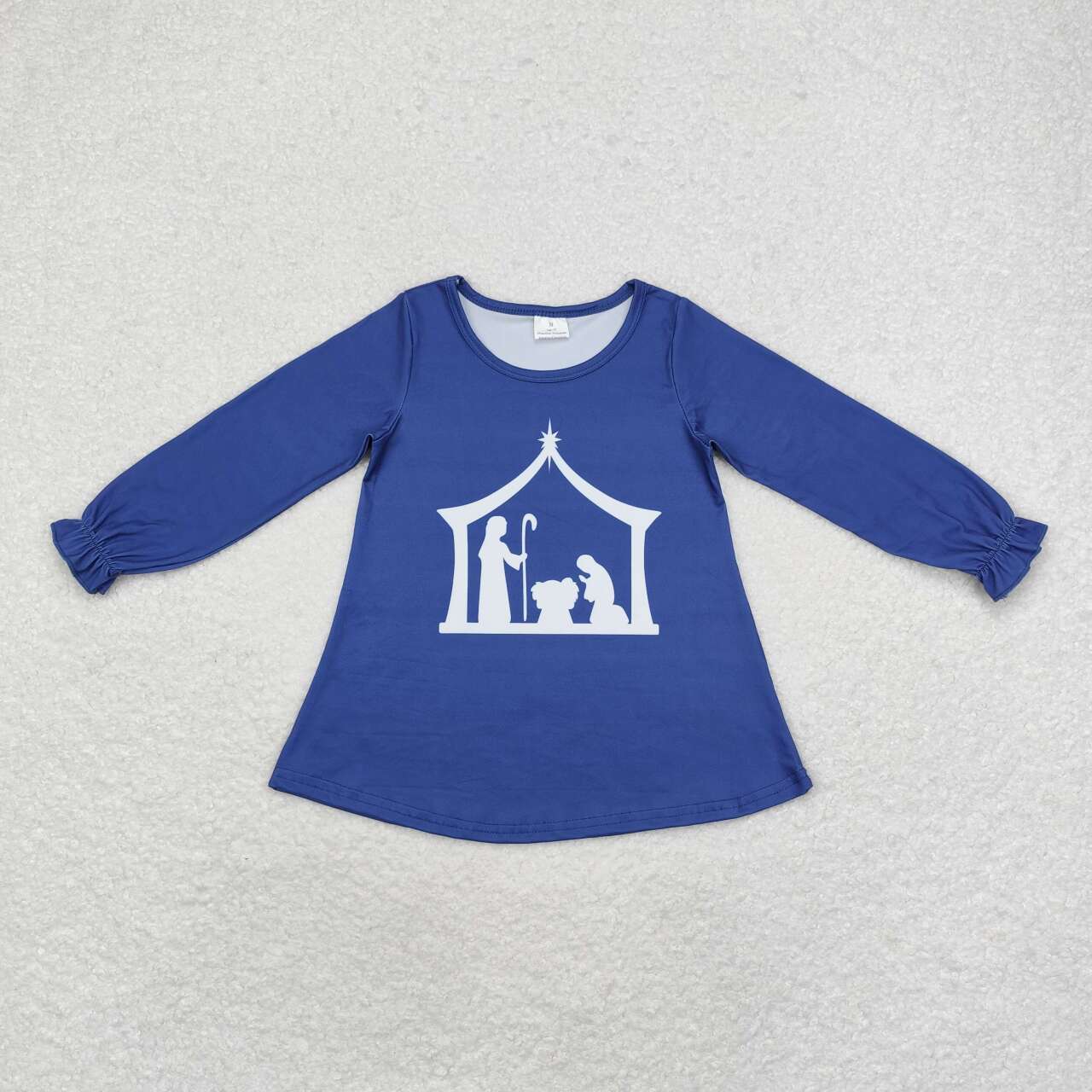 infant baby girl long sleeve christmas jesus shirt