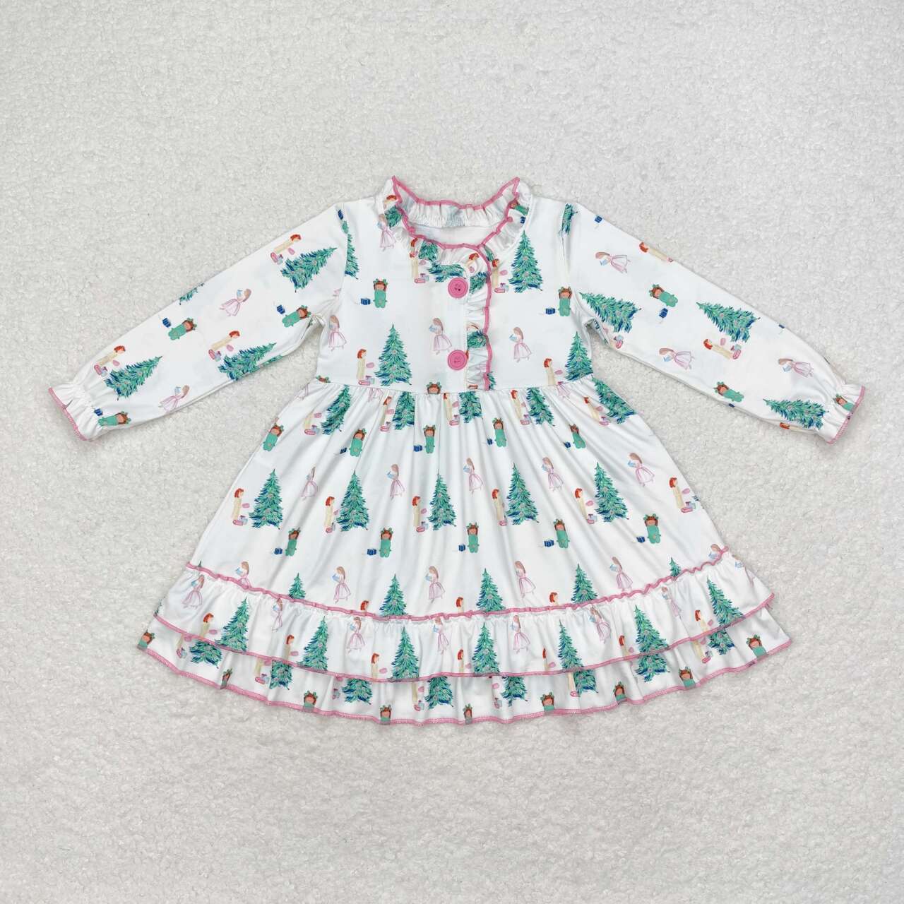 kids baby girls wholesale christmas tree gown dress