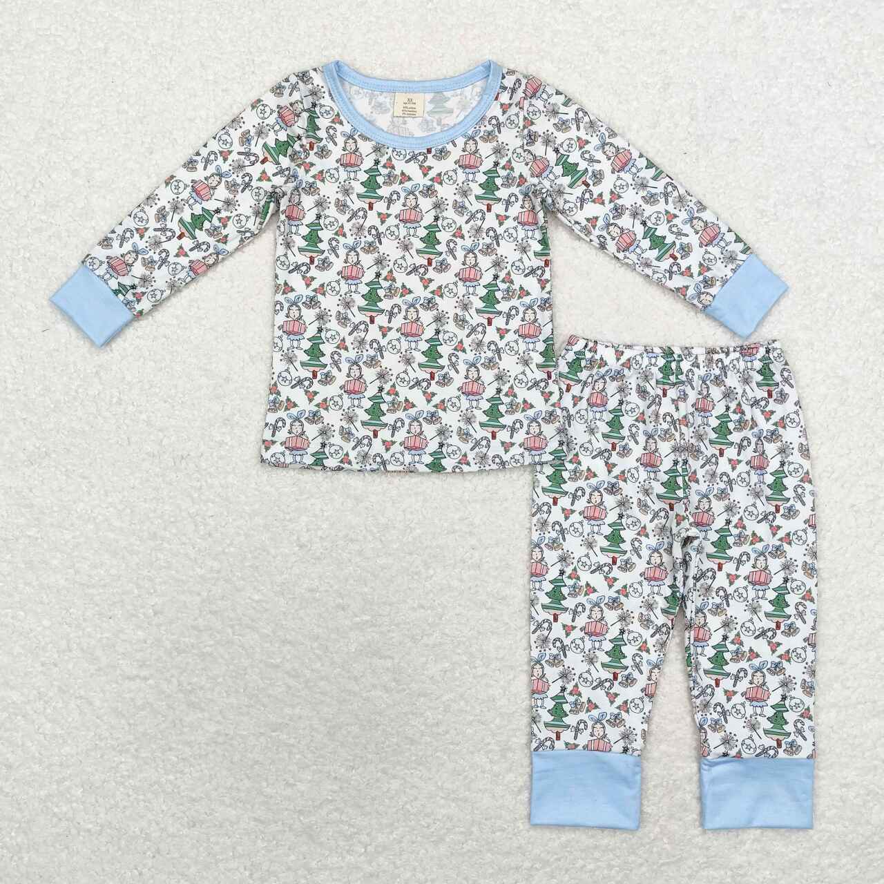 baby boy clothes christmas tree candy cane 2pcs bamboo pants outfit