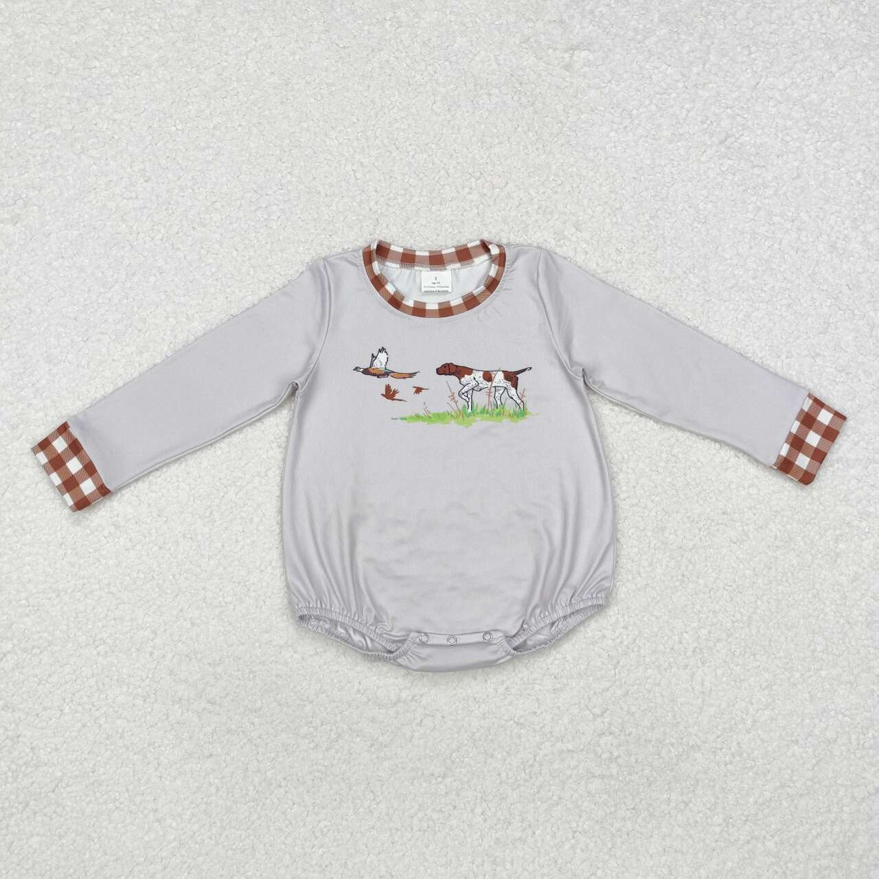 USA SHOP Toddle baby boy hunting season mallard duck dog romper