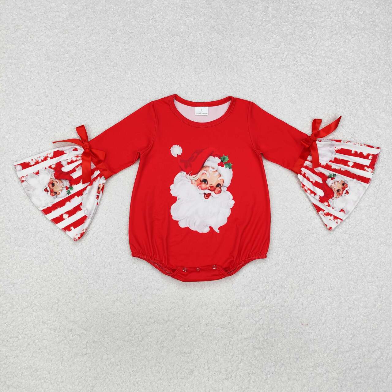 Christmas Santa Claus Long Sleeve Romper