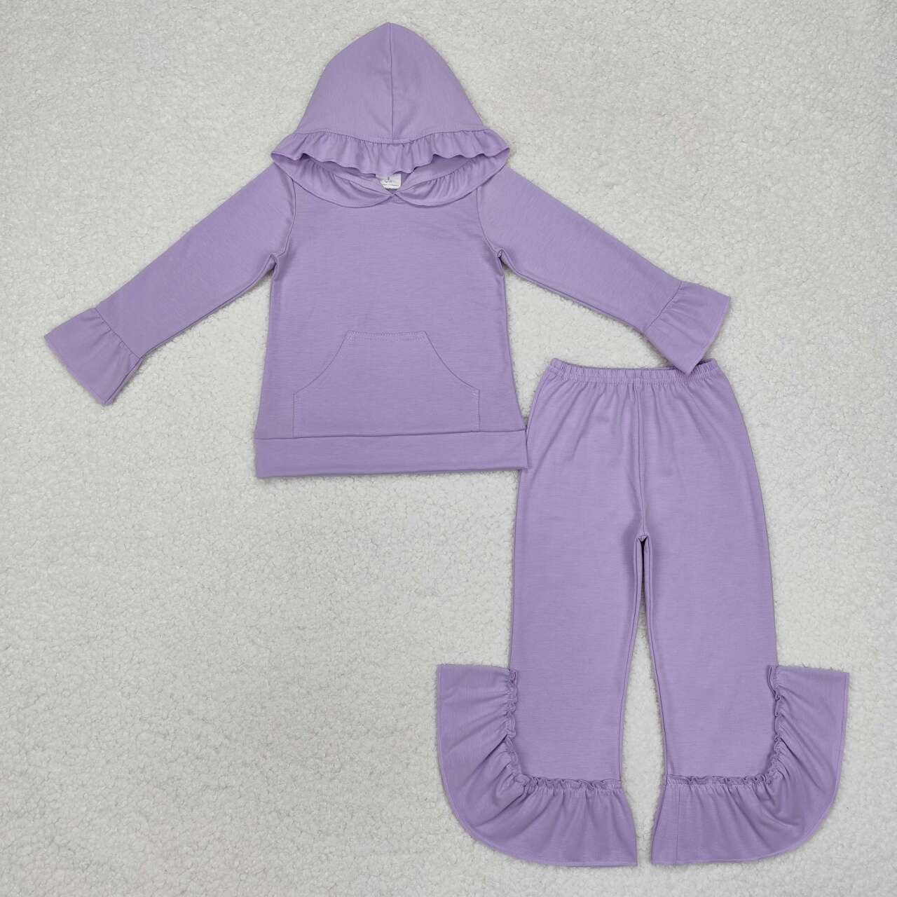 Toddle baby girls lavender tunic top matching ruffle pants boutique fall winter clothes