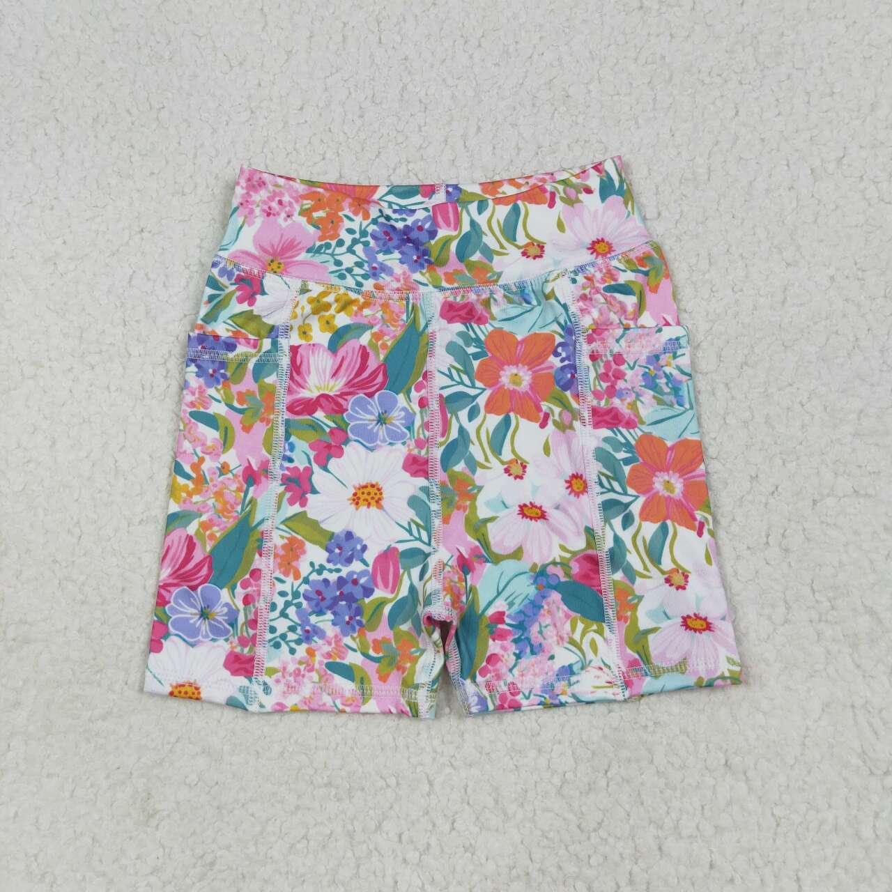 Toddle baby summer floral yoga shorts