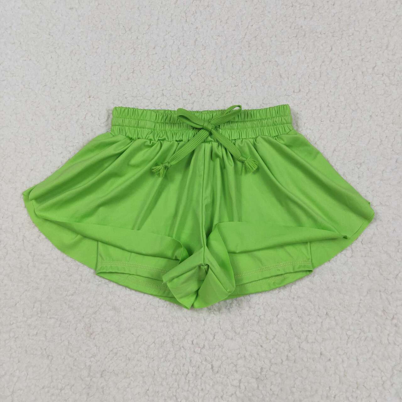 Toddle baby girls lime green yoga skirt shorts