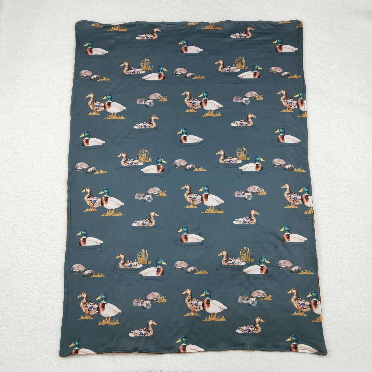 Mallard duck kids baby blanket