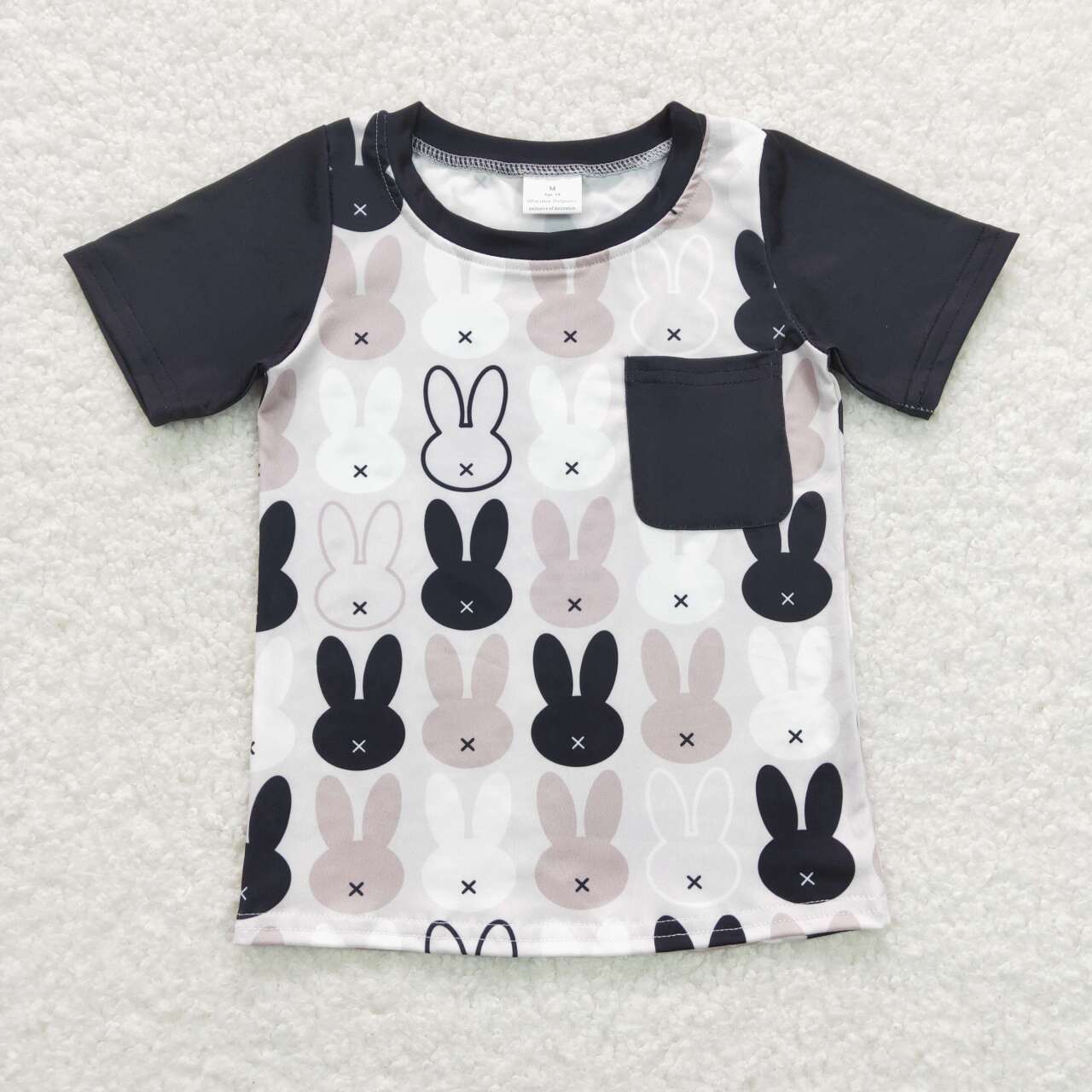easter bunny boy short sleeve shirt