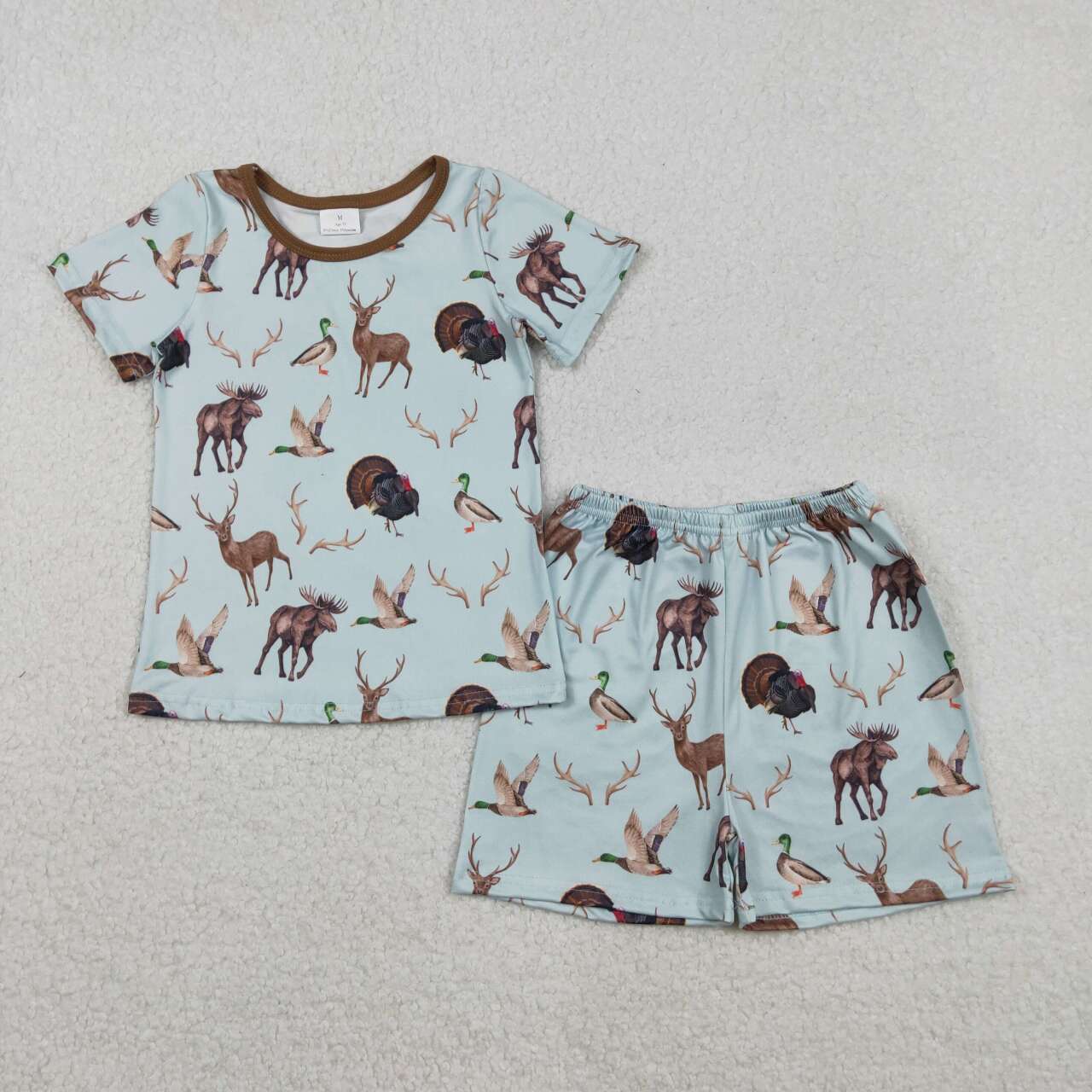 Camo deer duck hunting season kids girls summer outfit