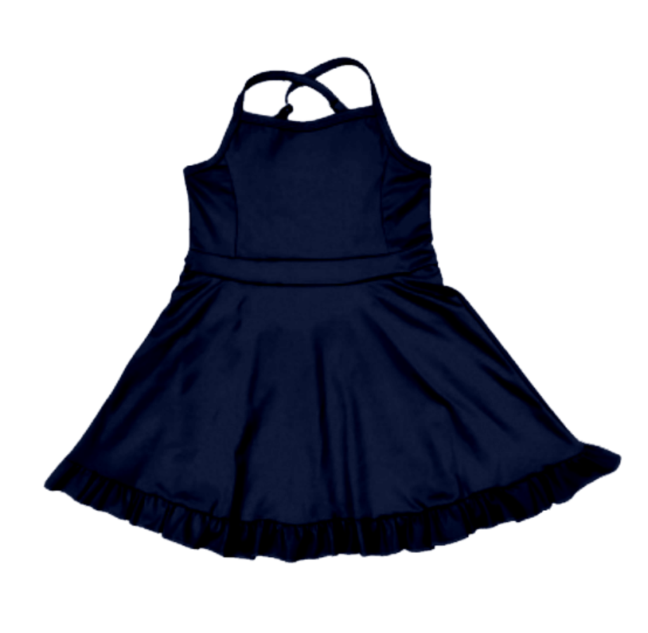 children baby girls navy cotton dress preorder