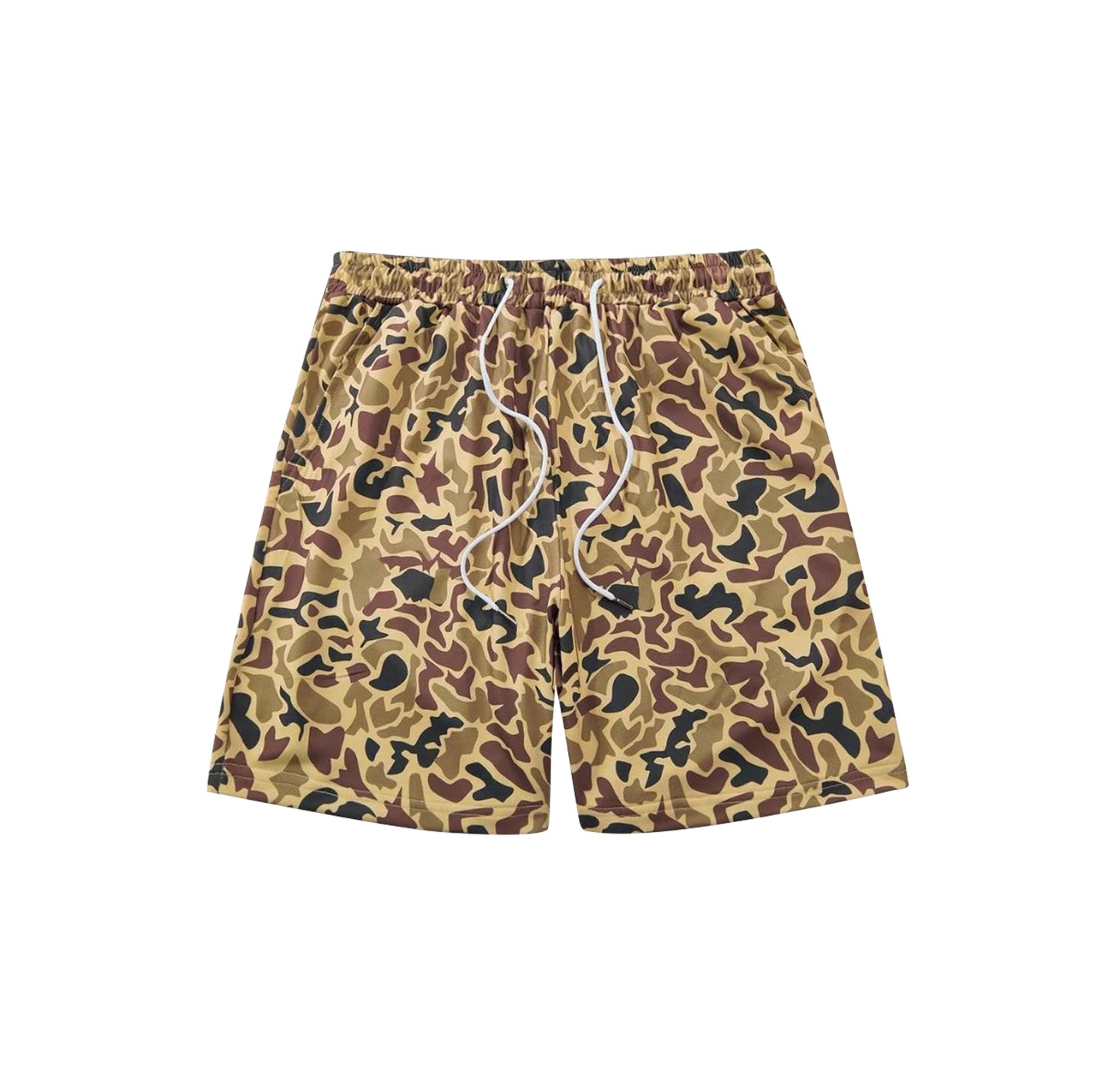Adult man camo print summer swim trunks preorder