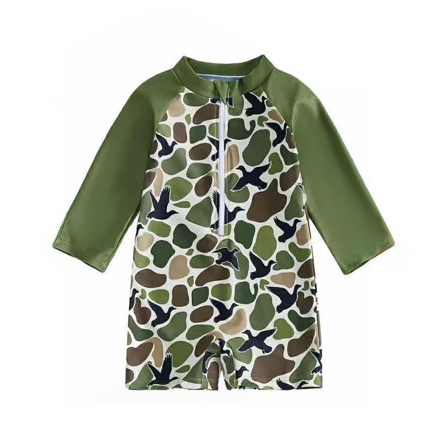 One piece deer camo boy summer swimwear preorder