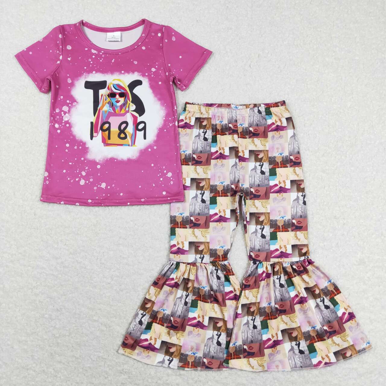 1989 baby girls short sleeve country music singer outfit