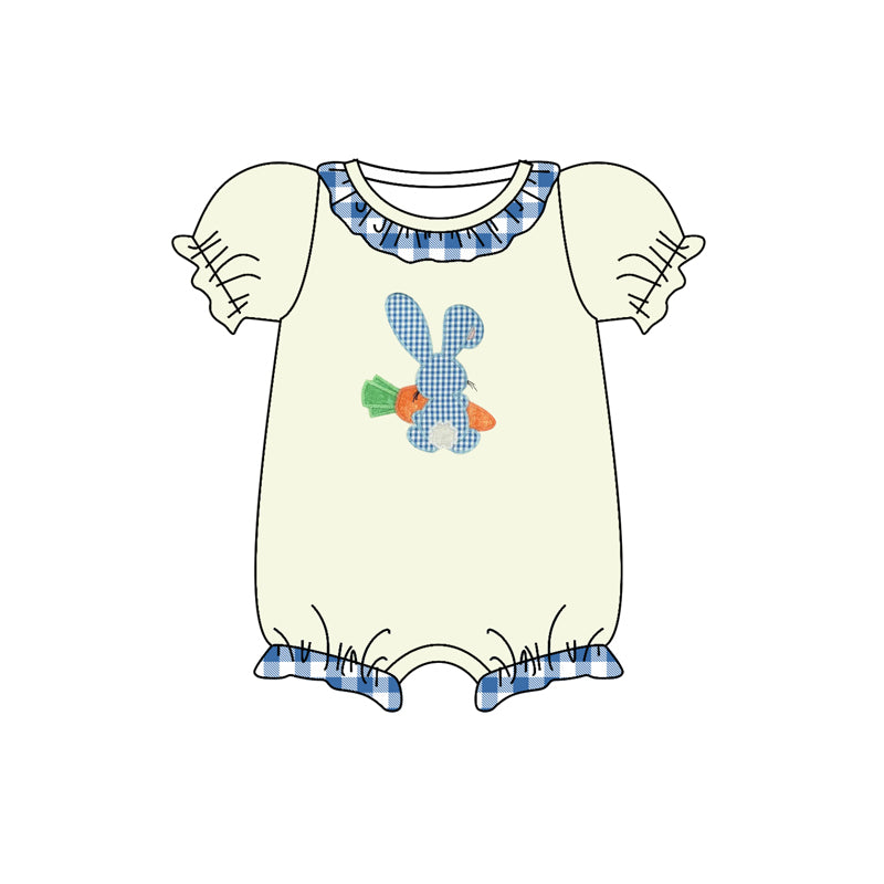 toddle girls carrot bunny Easter romper preorder