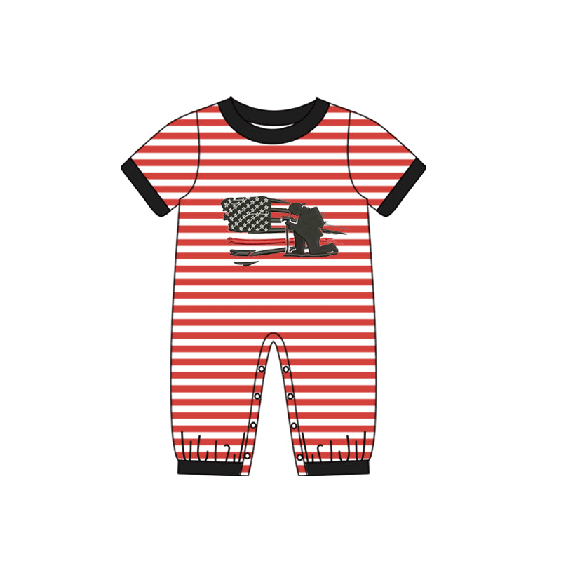 toddle boy Firefighter romper preorder