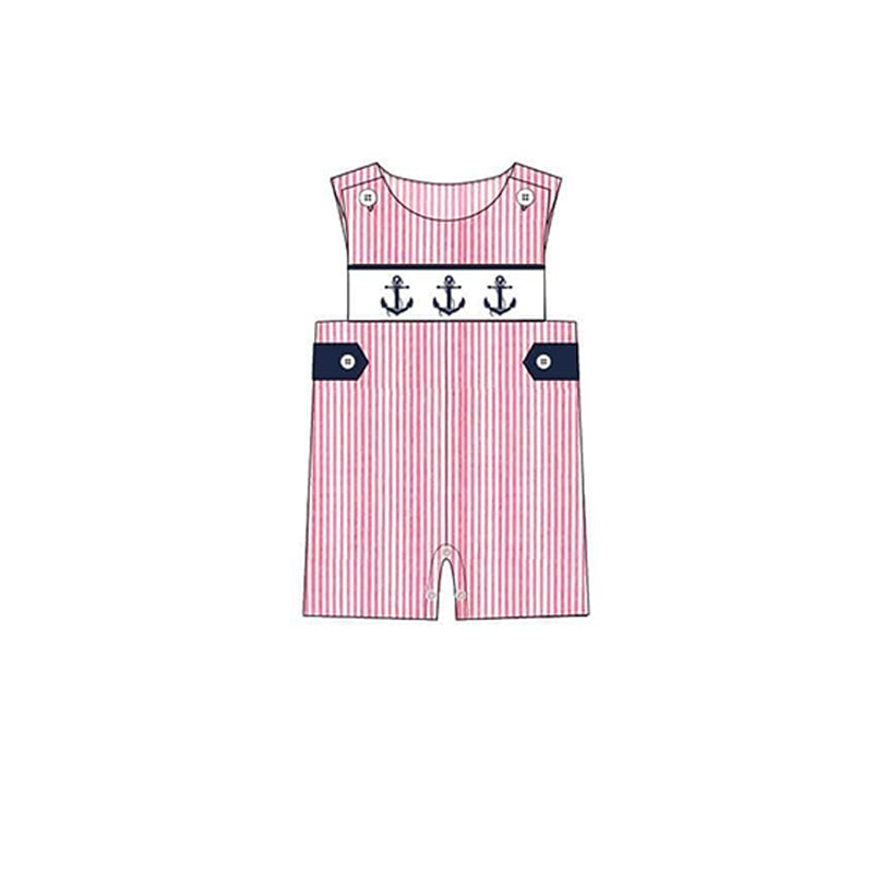 toddle baby boy anchor romper preorder