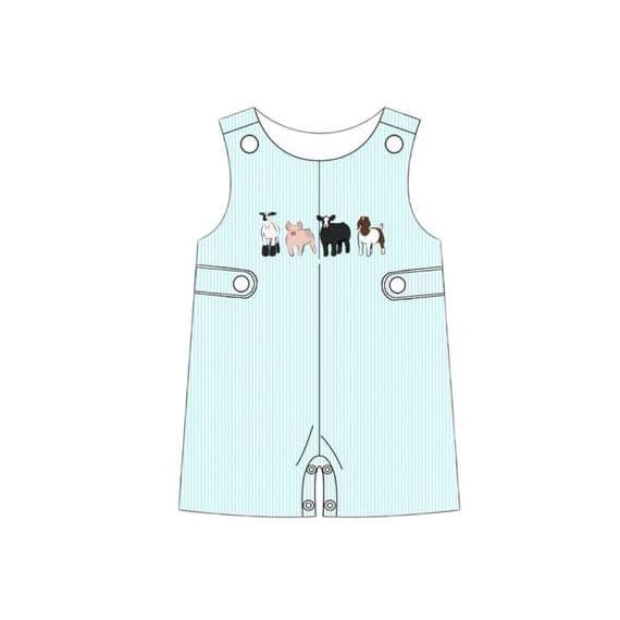 toddle baby boy farm cow romper preorder