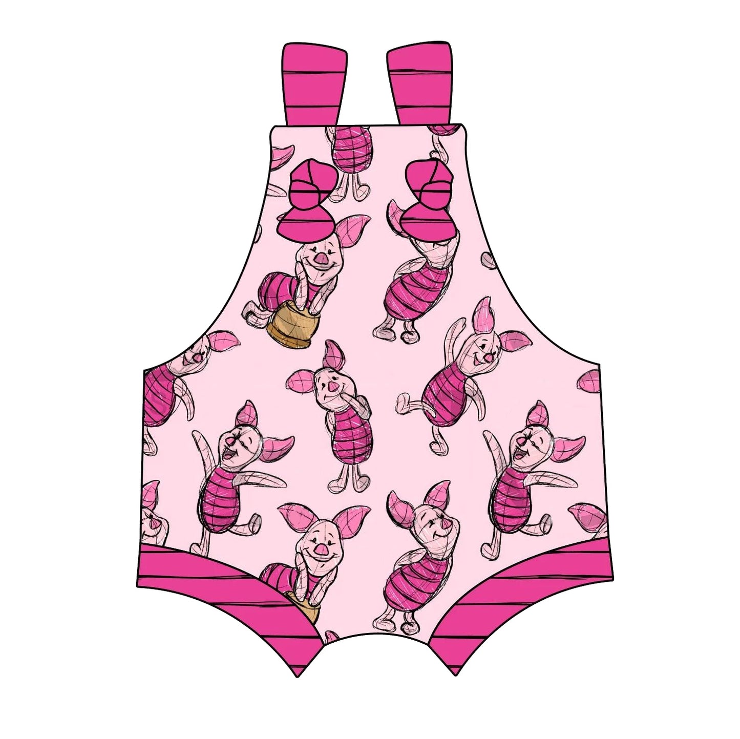 toddle baby cartoon pig romper preorder