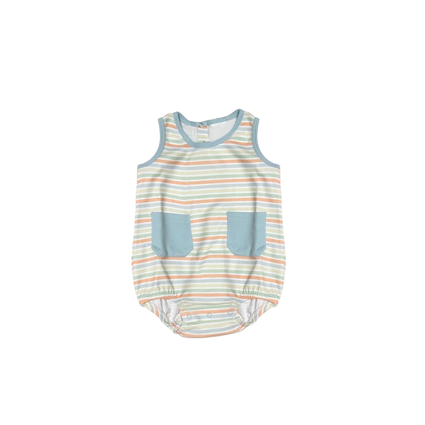 toddle baby boy stripes pocket romper preorder