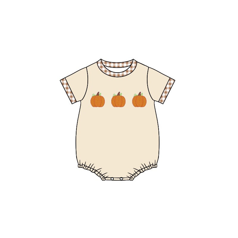 toddle baby boy pumpkin romper preorder