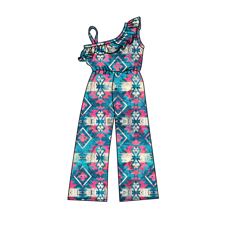 Wholesale Cowgirl western aztec summer jumpsuit preorder