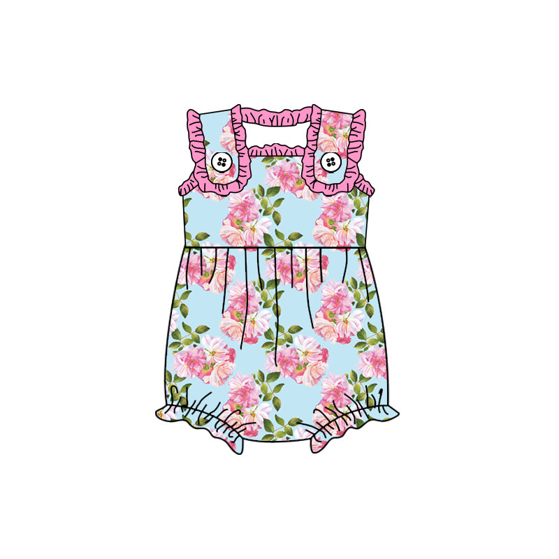 Toddle girls floral print romper preorder